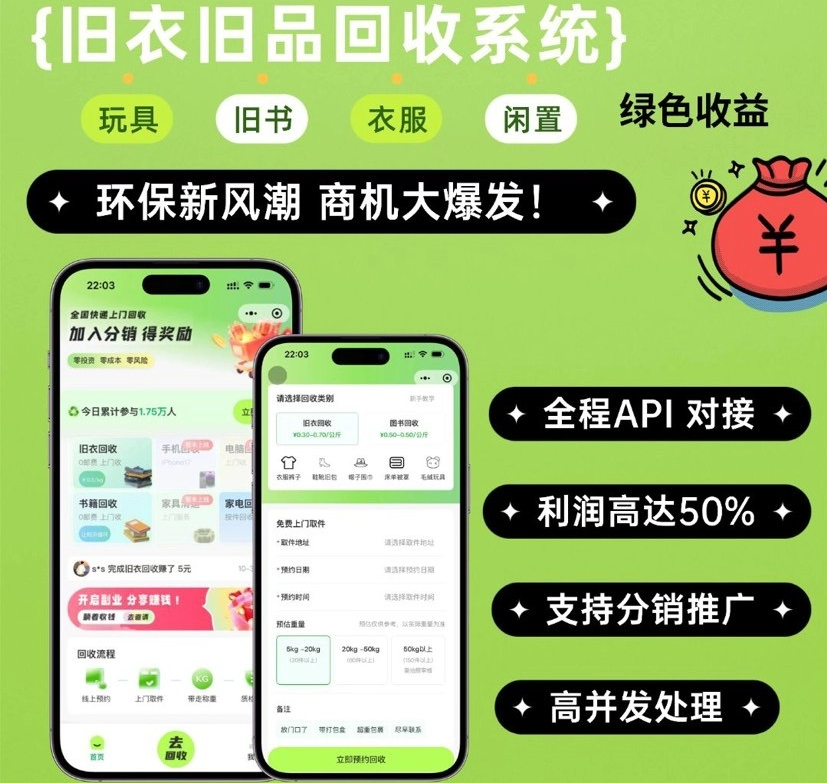 旧物回收系统源码:Go语言高并发助力创业与业务拓展插图_崭新源码 旧物回收系统源码:Go语言高并发助力创业与业务拓展插图_崭新源码