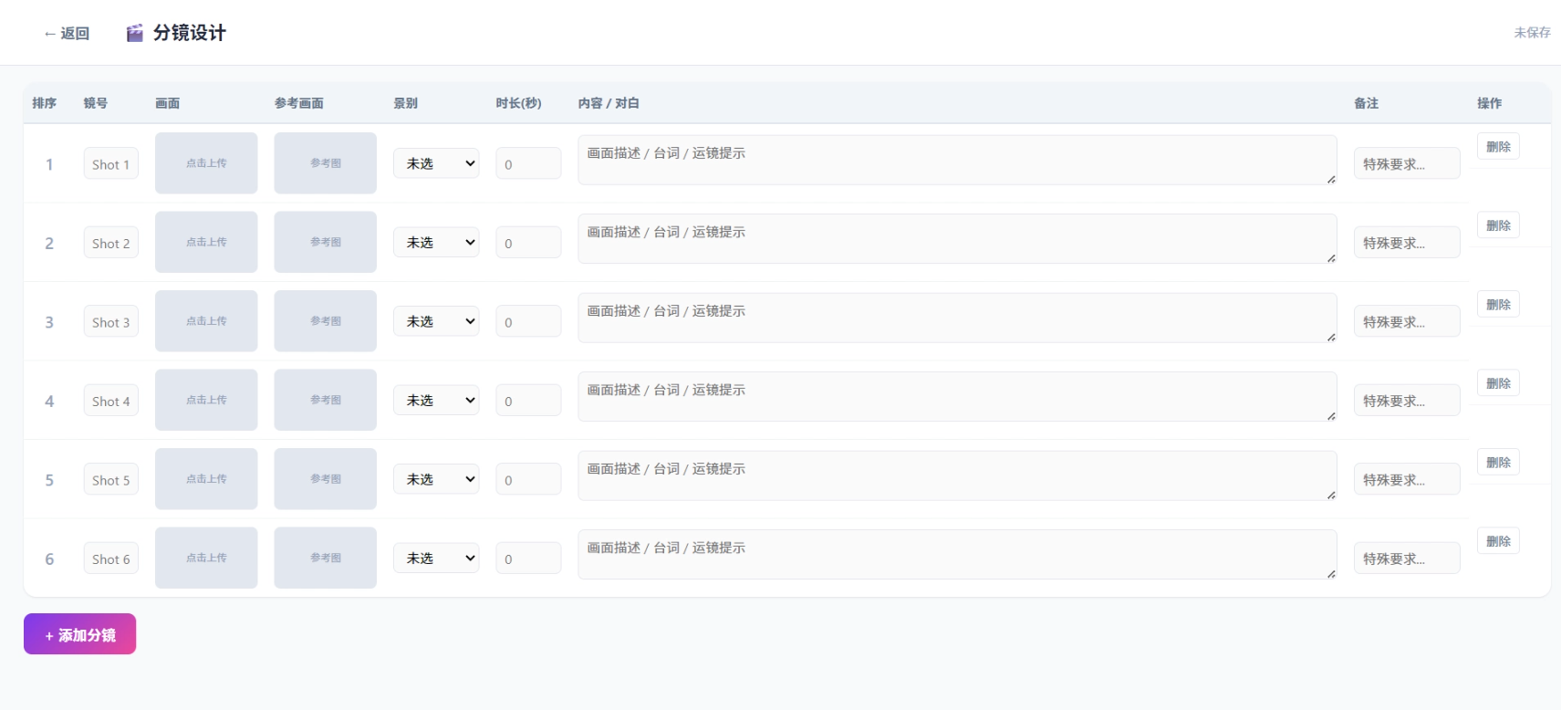 ScriptFlow 影视脚本分镜协作平台插图2_崭新源码 ScriptFlow 影视脚本分镜协作平台插图2_崭新源码